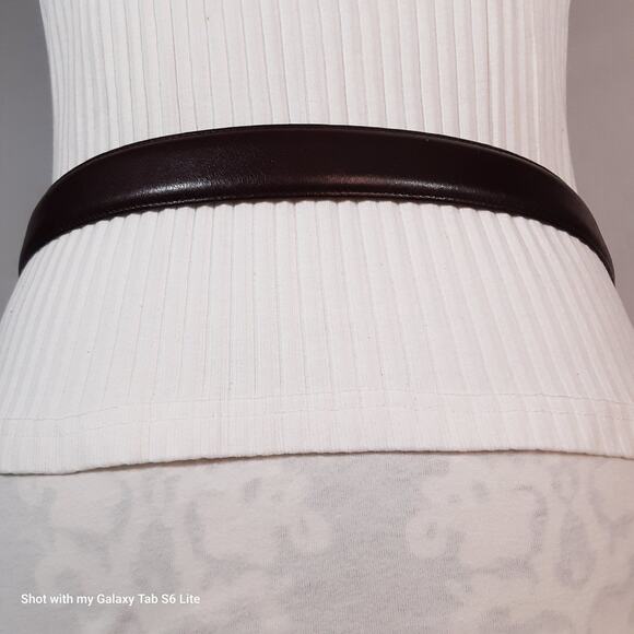 Boyd's Mens Belt 40 Waist Handmade USA Burgundy Brown Genuine Leather - Picture 3 of 13